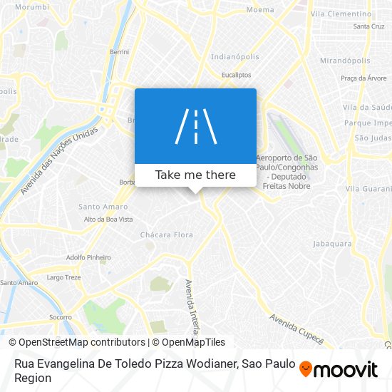 Rua Evangelina De Toledo Pizza Wodianer map