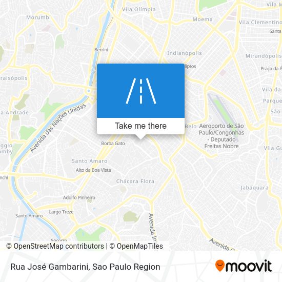 Rua José Gambarini map