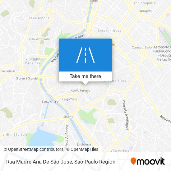 Rua Madre Ana De São José map