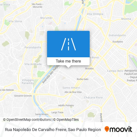 Mapa Rua Napoleão De Carvalho Freire