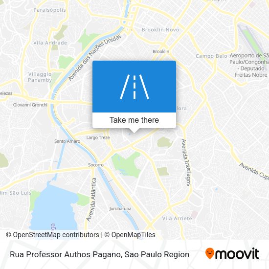 Rua Professor Authos Pagano map