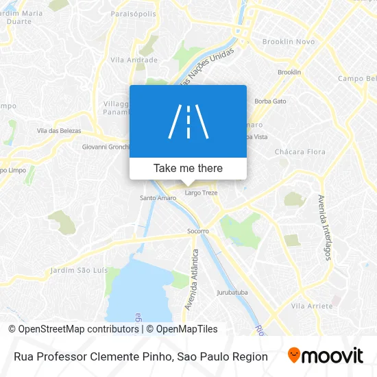 Rua Professor Clemente Pinho map