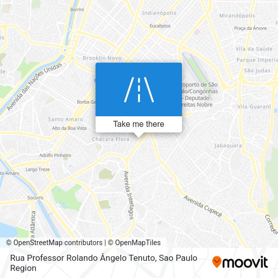Rua Professor Rolando Ângelo Tenuto map