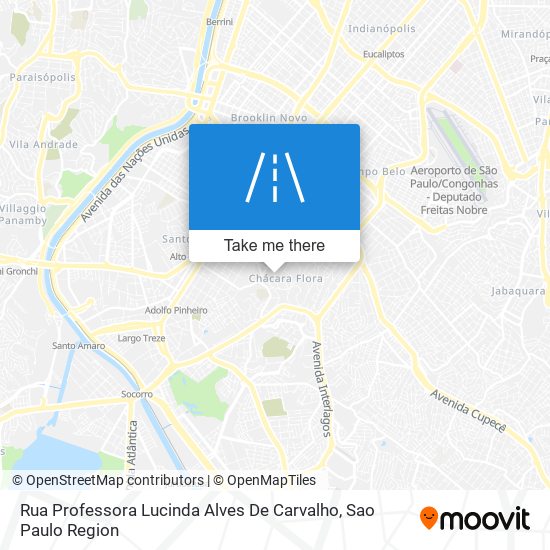 Mapa Rua Professora Lucinda Alves De Carvalho