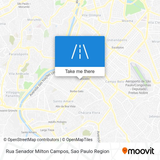 Rua Senador Milton Campos map