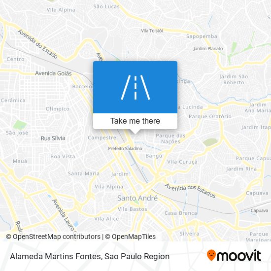 Alameda Martins Fontes map