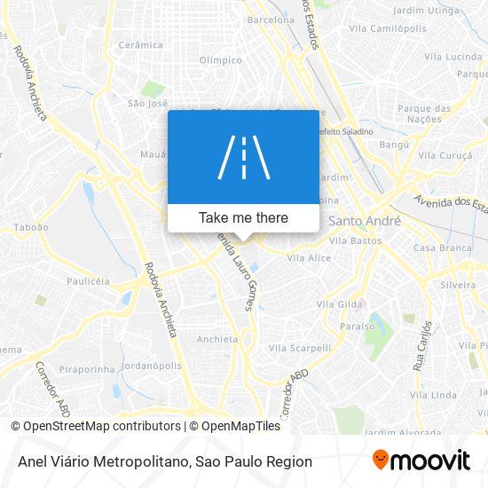 Anel Viário Metropolitano map