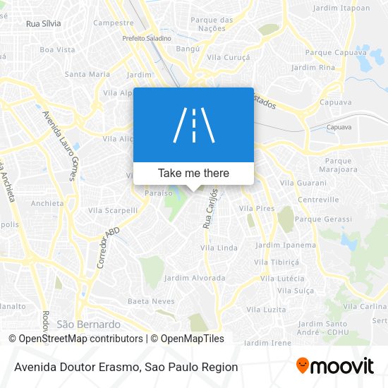 Avenida Doutor Erasmo map