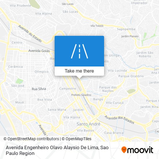 Avenida Engenheiro Olavo Alaysio De Lima map