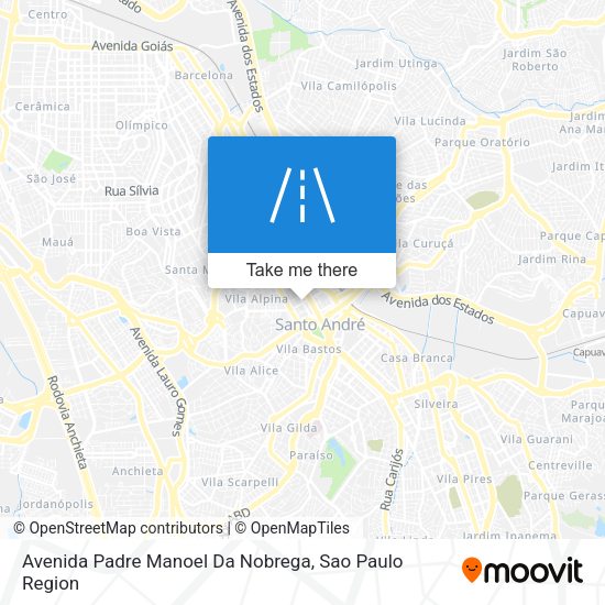 Avenida Padre Manoel Da Nobrega map
