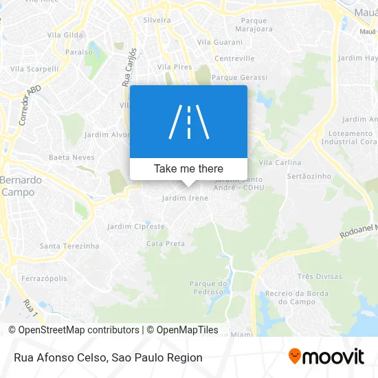 Rua Afonso Celso map