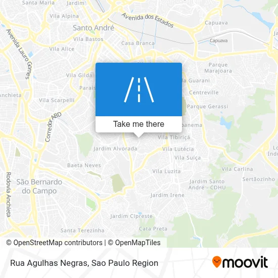 Rua Agulhas Negras map