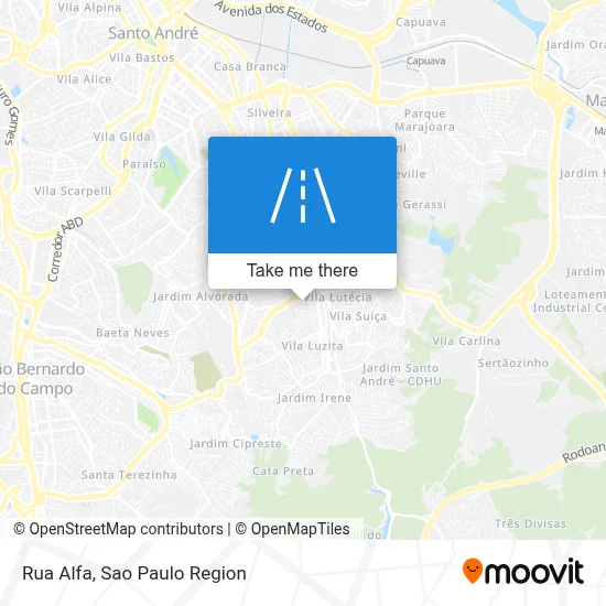 Rua Alfa map