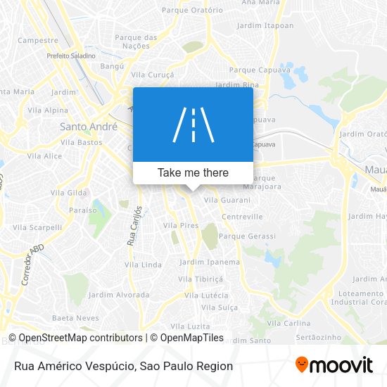 Rua Américo Vespúcio map