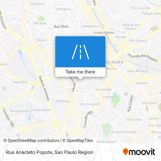 Rua Anacleto Popote map