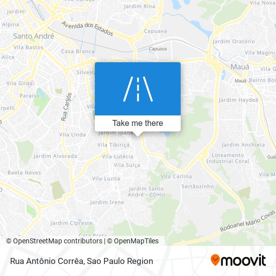 Rua Antônio Corrêa map