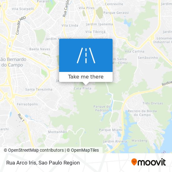 Rua Arco Iris map