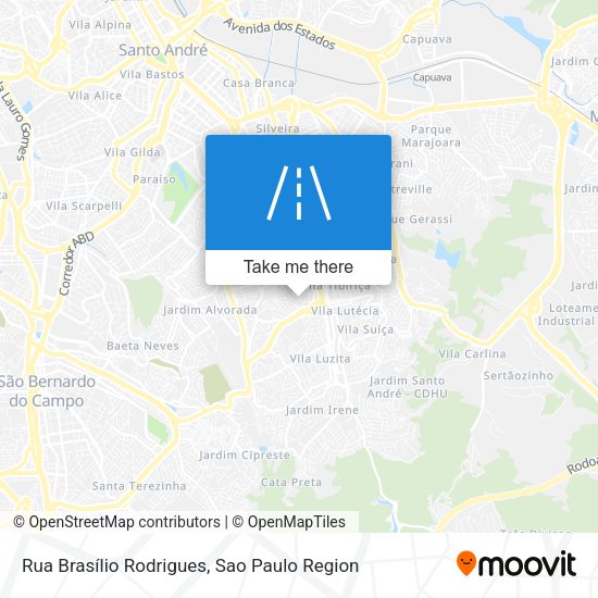 Rua Brasílio Rodrigues map