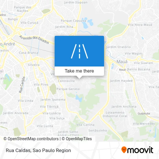 Rua Caldas map