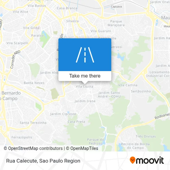 Rua Calecute map