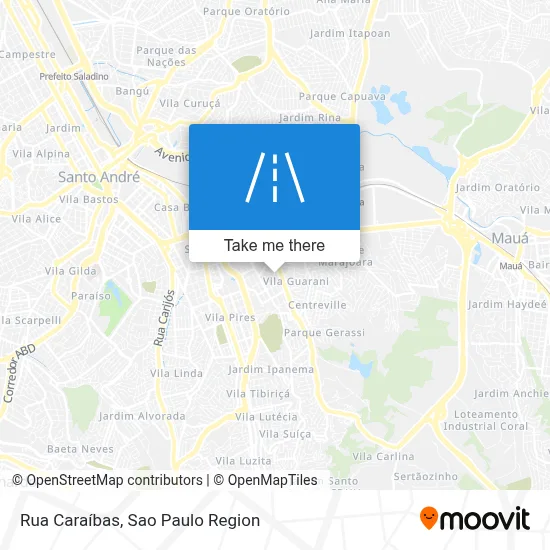 Rua Caraíbas map