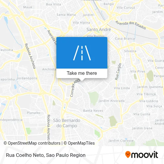 Rua Coelho Neto map