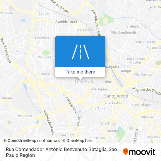 Rua Comendador Antônio Benvenuto Bataglia map