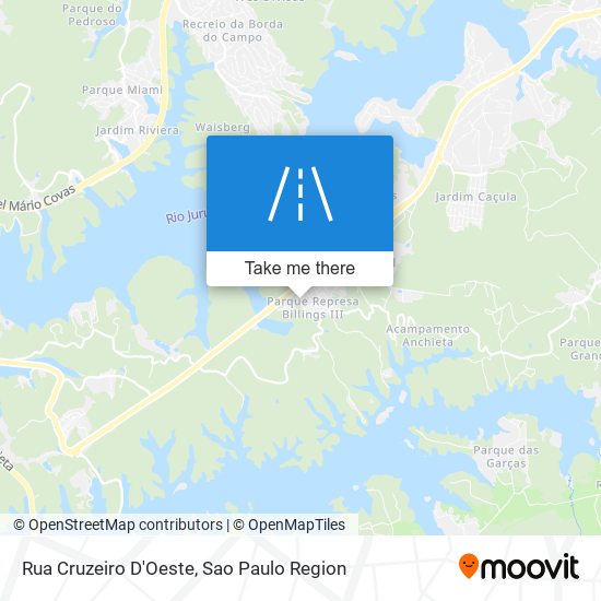 Rua Cruzeiro D'Oeste map