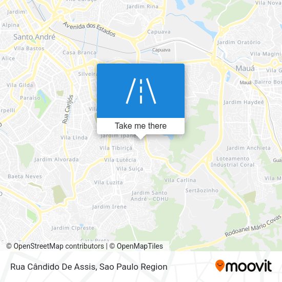 Rua Cândido De Assis map
