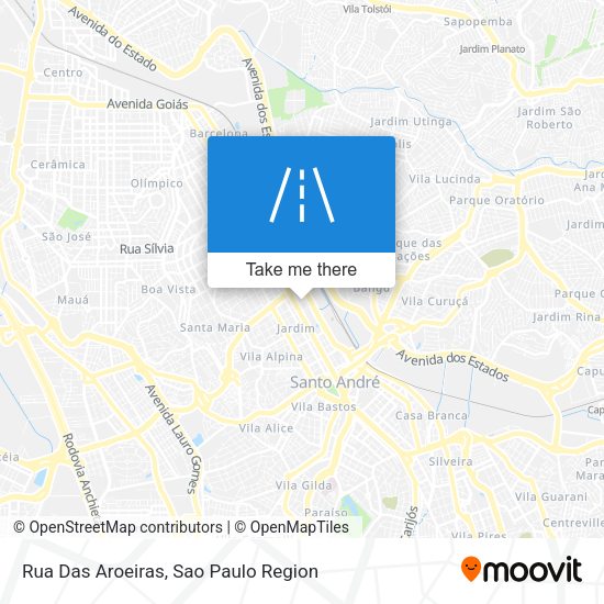 Rua Das Aroeiras map