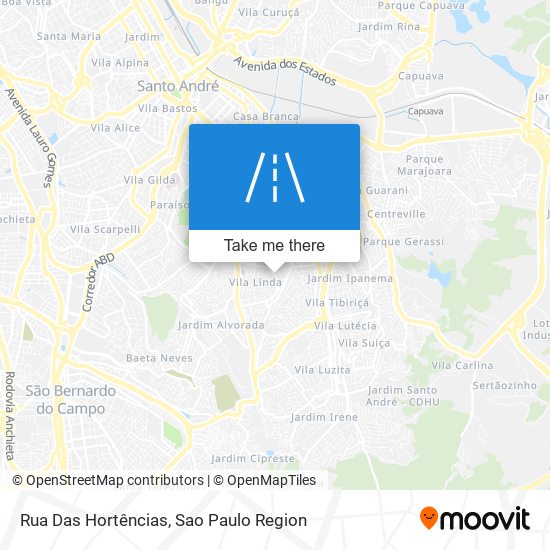 Rua Das Hortências map