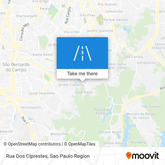 Rua Dos Ciprestes map