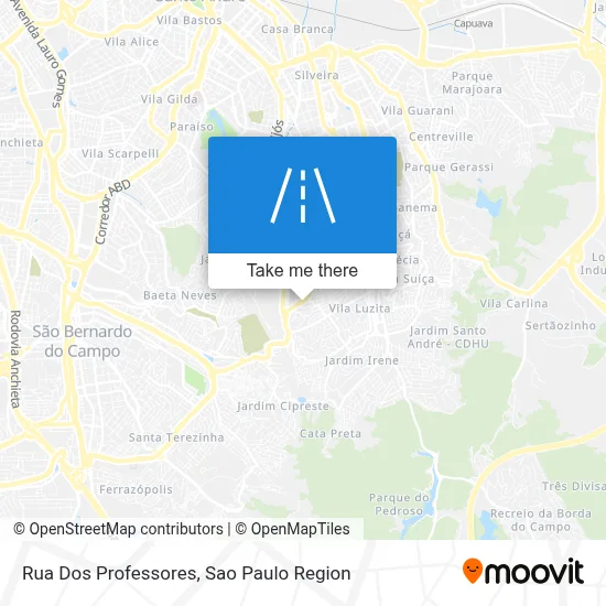 Rua Dos Professores map