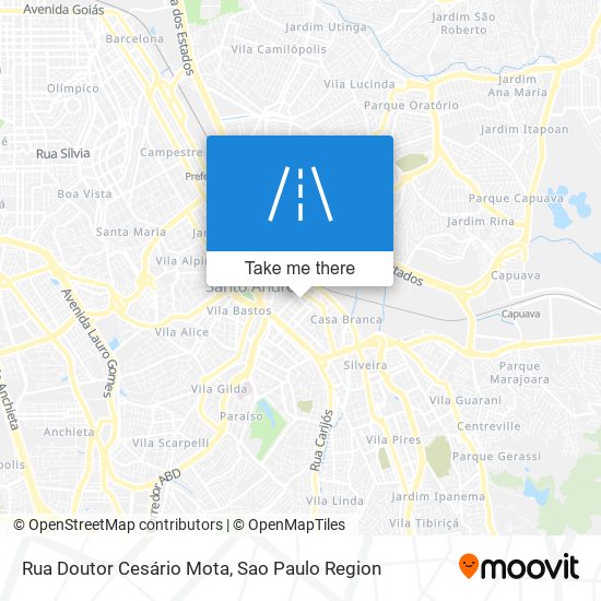 Mapa Rua Doutor Cesário Mota