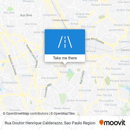 Mapa Rua Doutor Henrique Calderazzo