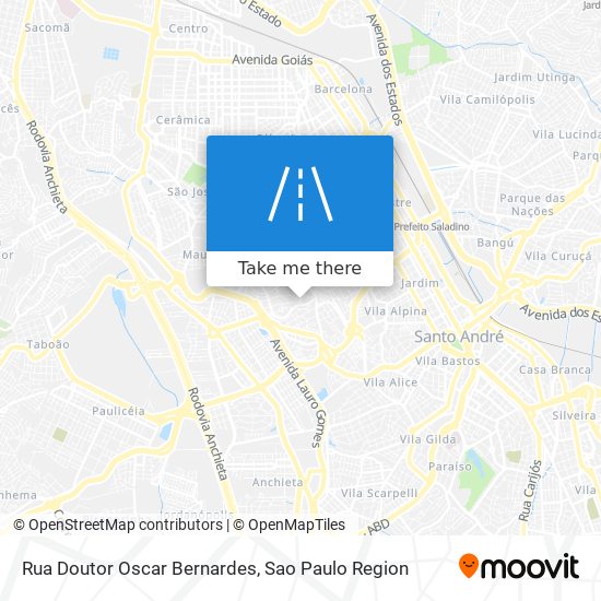 Rua Doutor Oscar Bernardes map