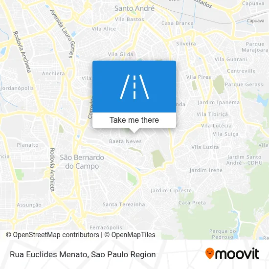 Rua Euclides Menato map
