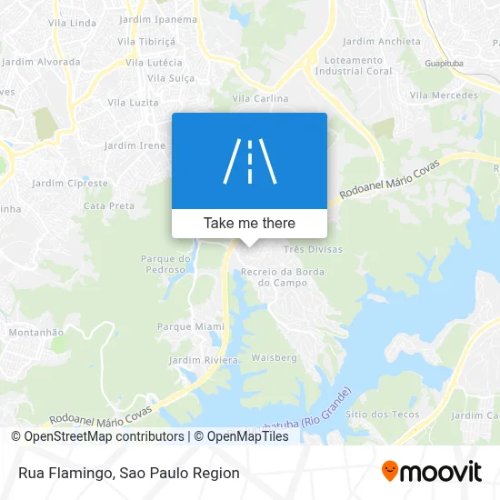 Rua Flamingo map