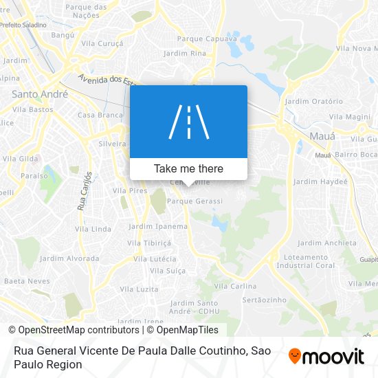 Rua General Vicente De Paula Dalle Coutinho map