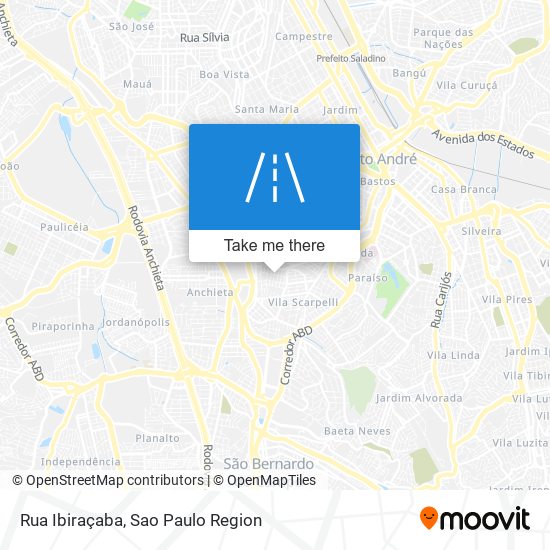 Rua Ibiraçaba map