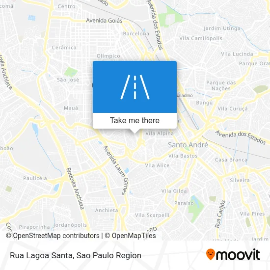 Rua Lagoa Santa map