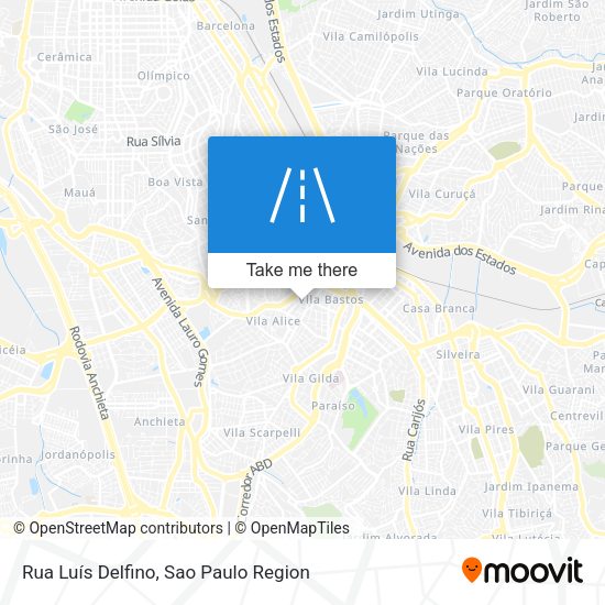 Rua Luís Delfino map
