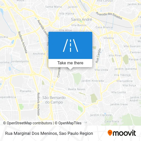 Rua Marginal Dos Meninos map