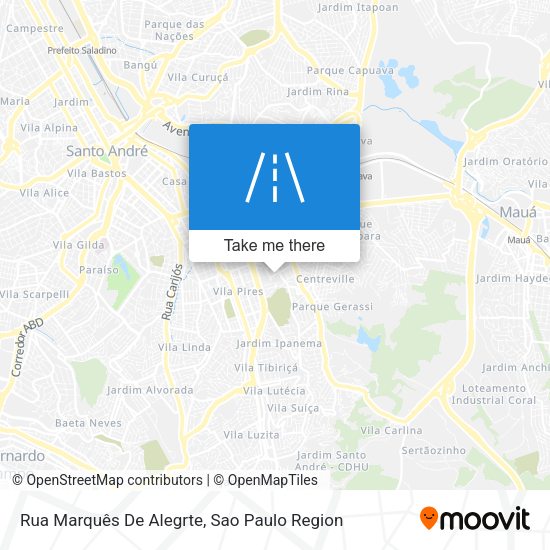 Rua Marquês De Alegrte map
