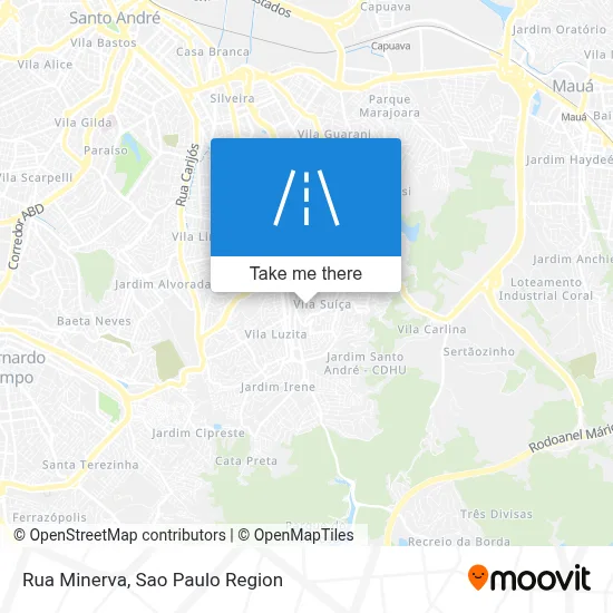 Rua Minerva map