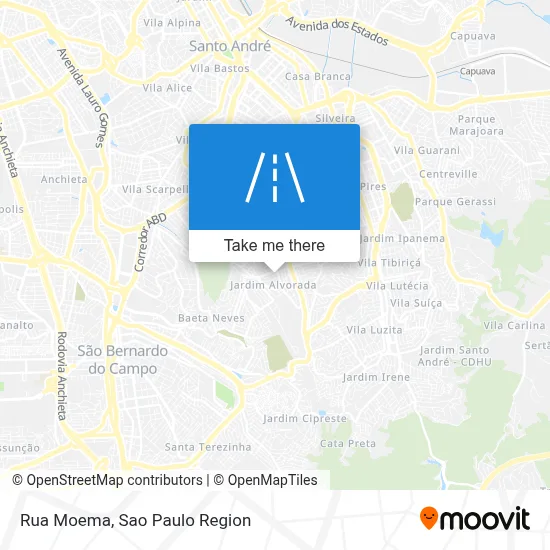 Rua Moema map