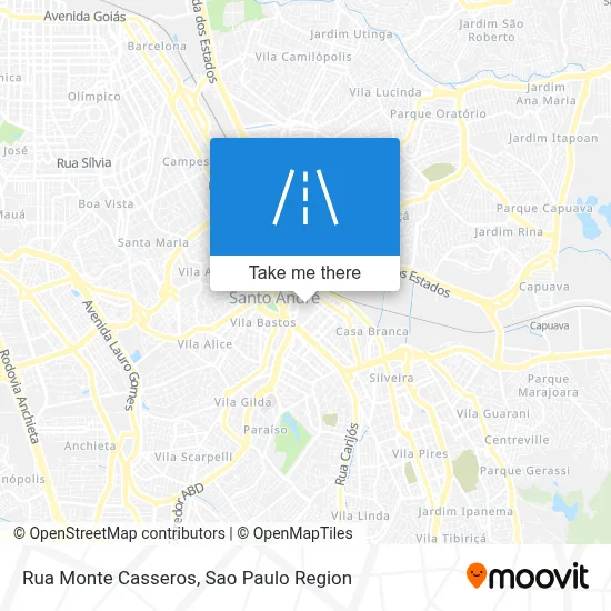 Rua Monte Casseros map