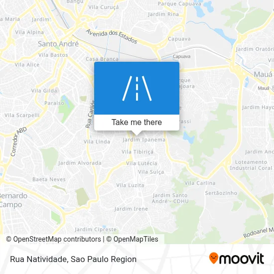 Rua Natividade map