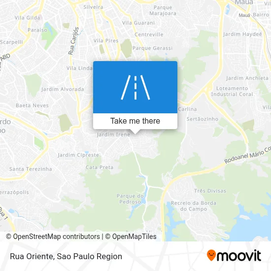 Rua Oriente map