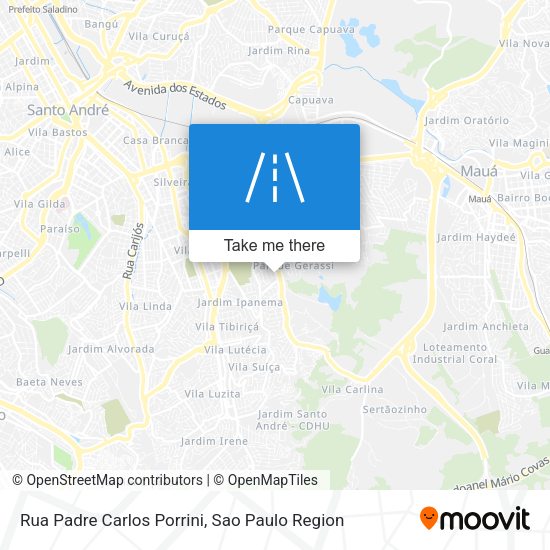 Rua Padre Carlos Porrini map